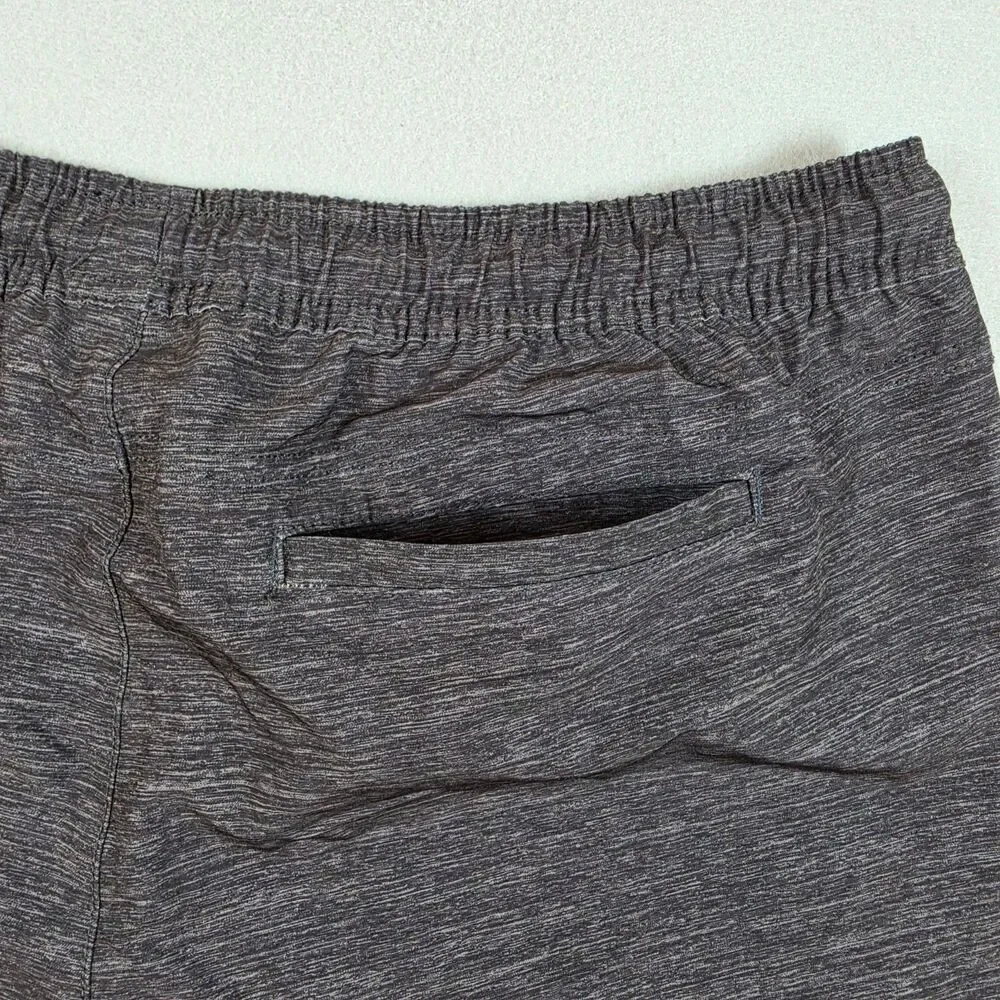 Hurley Men’s Shorts Size L Gray Heather Athletic Casual Drawstring Pre-Owned